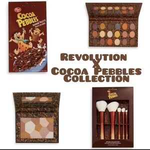NIB! Revolution Cocoa Pebbles Eyeshadow Palette, Bronzer & Brush Set